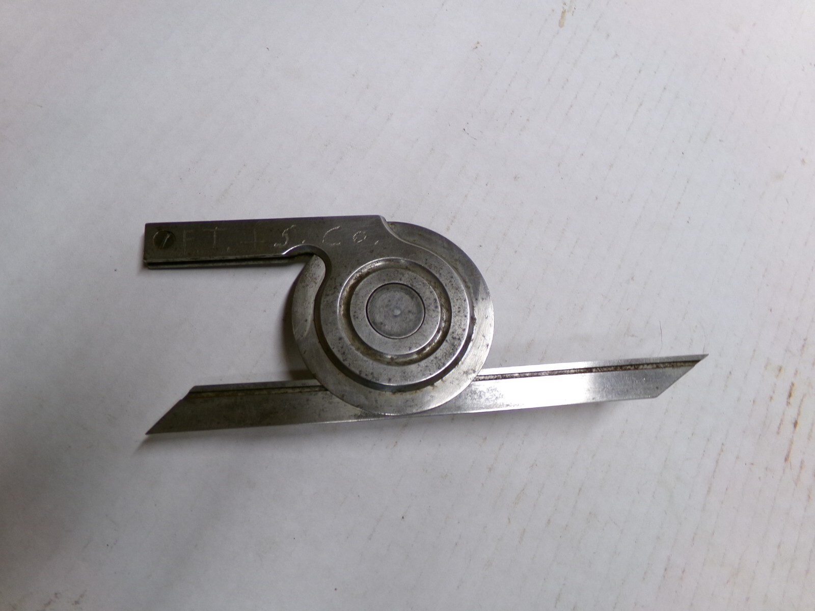 Starrett No 360 Protractor In Wooden Case Incomplete