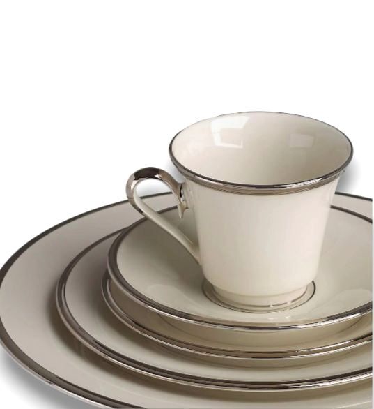 Lenox White Solitaire 5-Piece Dining Place Setting