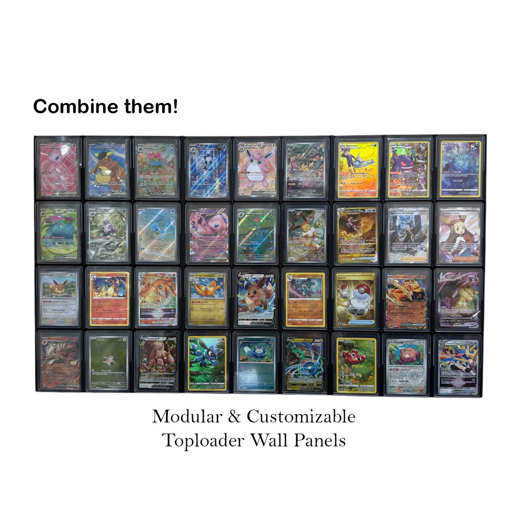 Toploader Wall Display for TCG Cards Modular (Cards Not Included)