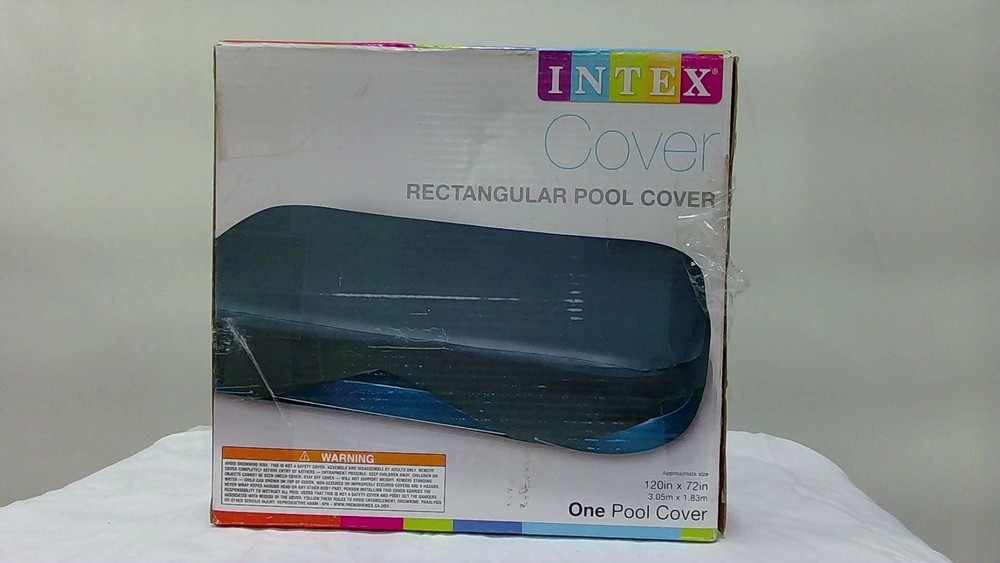 Intex Rectangular Inflatable Swimming Pool Cover Fits 120 X 72
