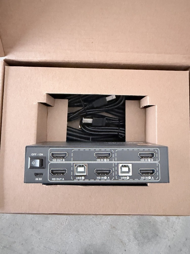 Greathtek USB 2.0 KVM Switch 2 port