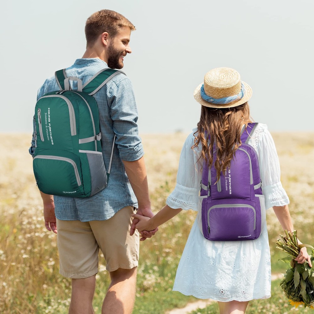 Lightweight 35L Packable Backpack, Water Resistant Foldable Hiking Daypack