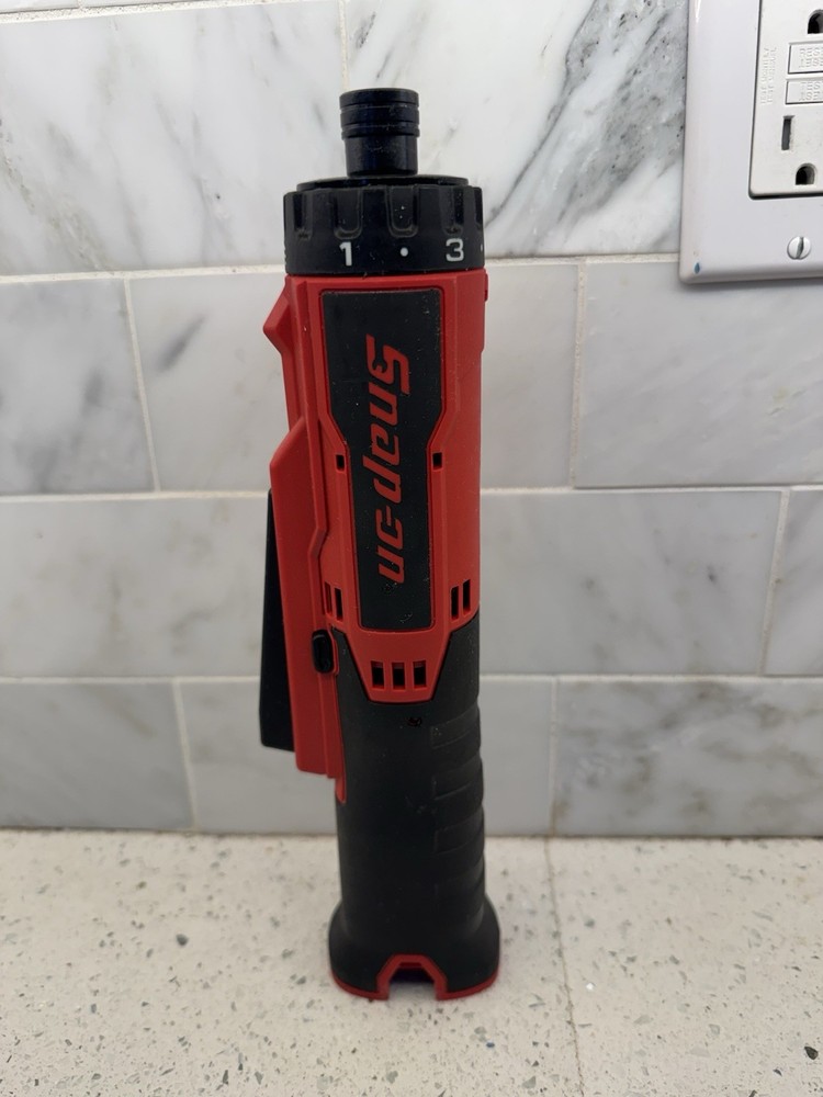 Snap-on Red Micro Lithium CTSS761 14.4V 1/4" Hex Inline Screwdriver TOOL ONLY