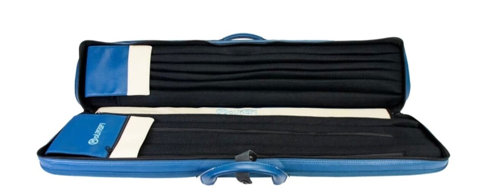 MOLINARI CUE CASE 3x6 SOFT * BLUE / BEIGE