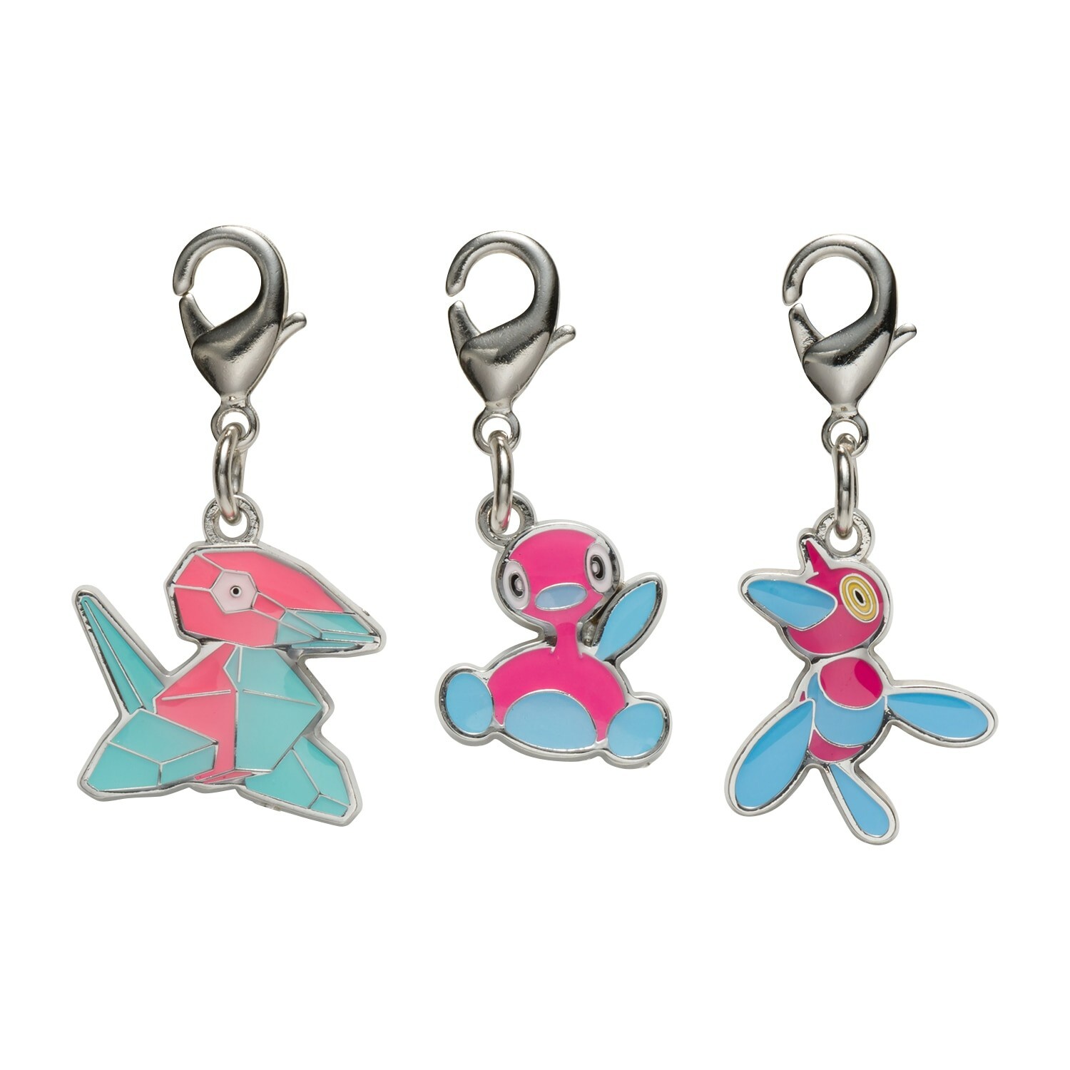 Pokemon Center National Zukan Metal Charm 137 233 474 Porygon Porygon2 Porygon-Z