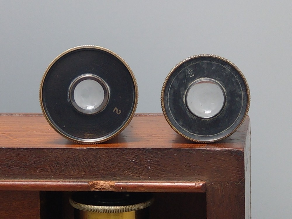 Antique Microscope Archibald Young Edinburgh with extras