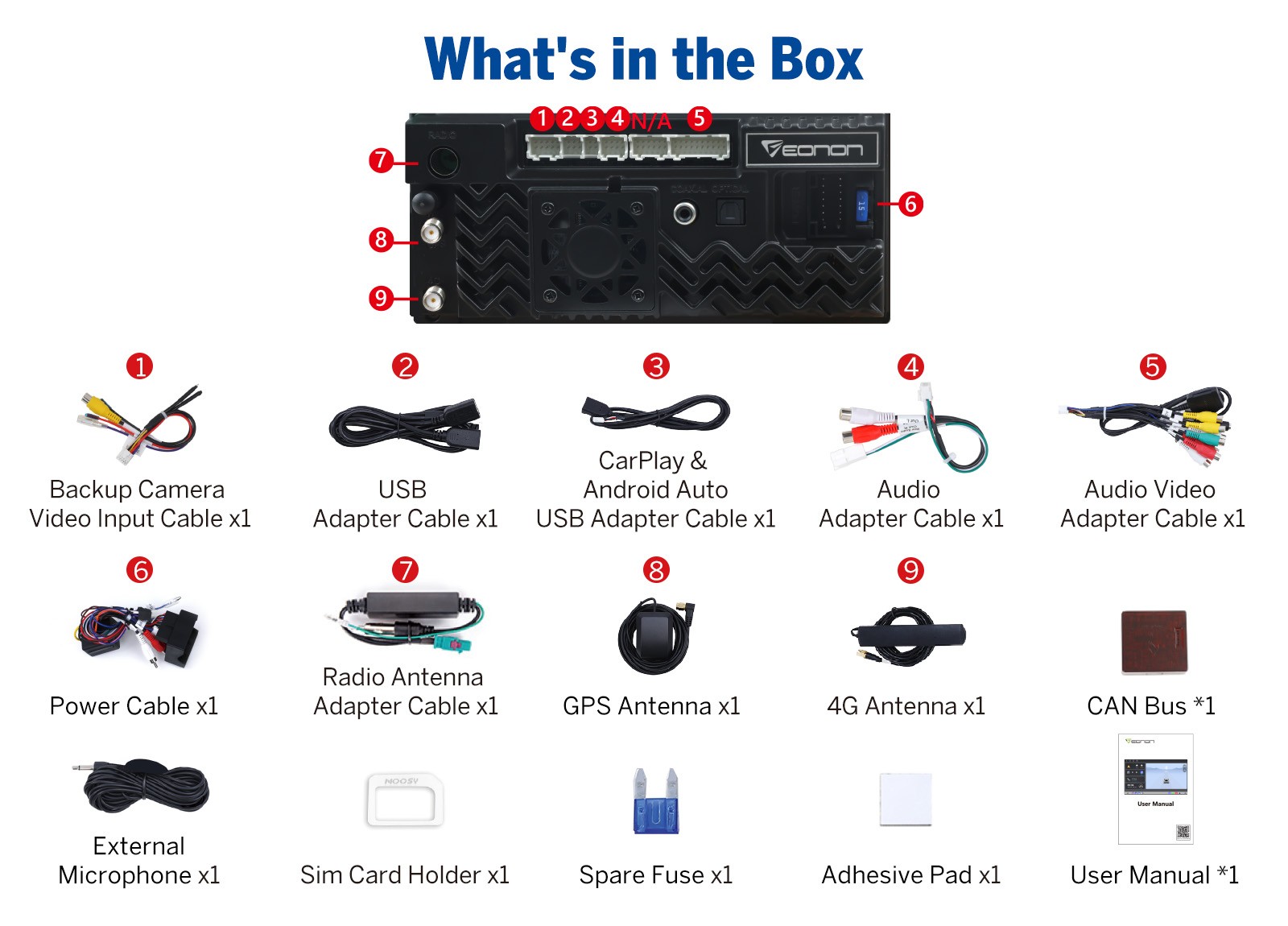 VWX6S Android 9" QLED 6+64GB for VW Tiguan Car Stereo Radio CarPlay GPS+CAM+DVR