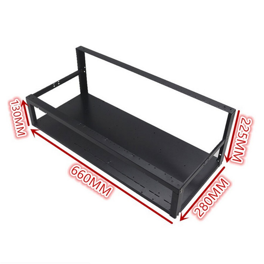 Dual Deck Transfer Mining Rack For 6/8/12 GPU Open-pit Mining Frame Case Bracket