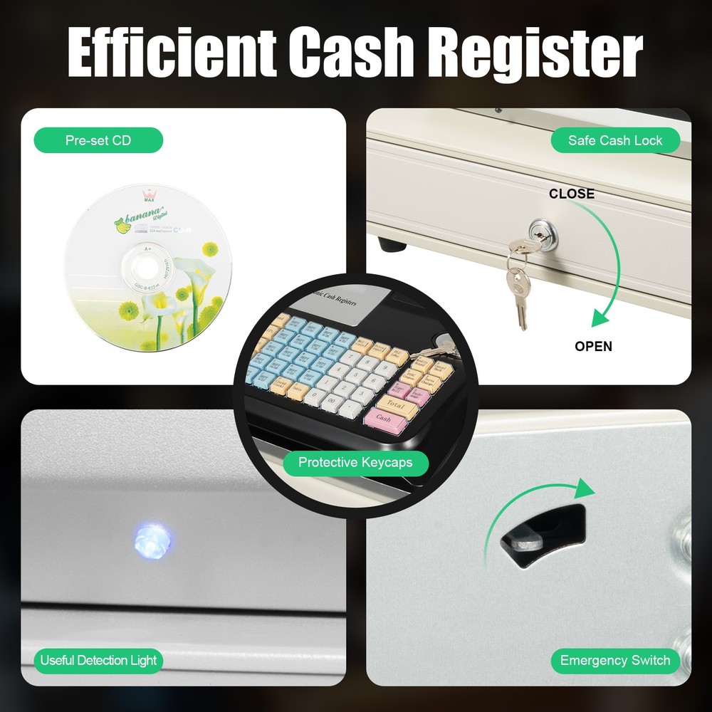 48 Keys Fully System Electronic Cash Register / POS System Management