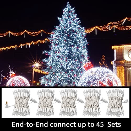 100 Mini LED Count White -String Lights - 100 Mini LED White Wire Cool White