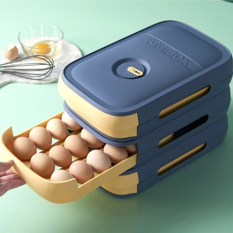 Egg Storage Drawer Box Household Refrigerator Egg Layer Tray
