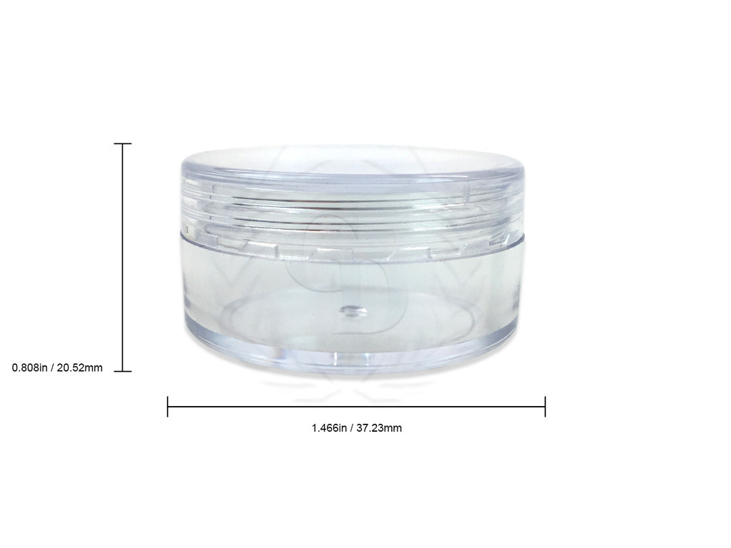 40-Pack 10ml Clear Cosmetic Sample Jar Containers, New