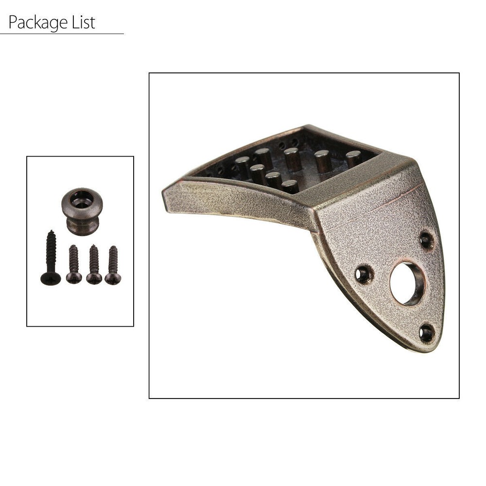 Bronze 8 String Mandolin Tailpiece Rectangle Guitar Instrument Accessories Part