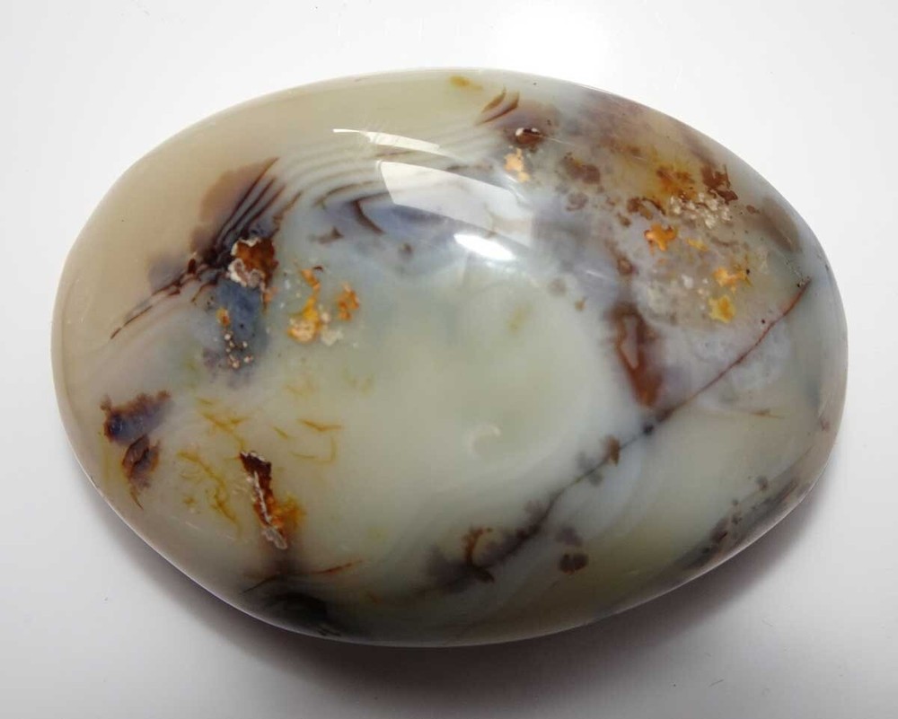 Dendritic Agate Polished Palmstone Madagascar sc750c