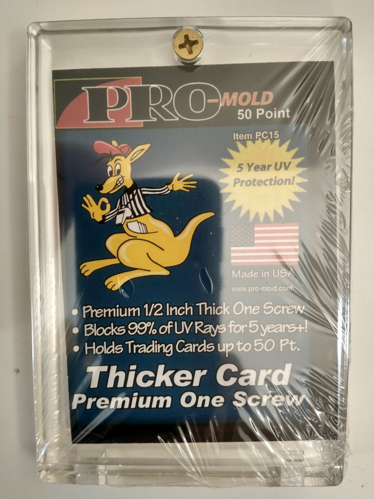 (5) ProMold PC15 1/2" 50pt Thicker Recessed Screwdown Card Protector NIP
