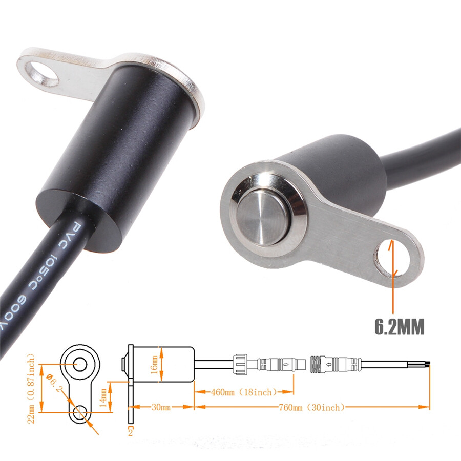 CNC IP65 Motorcycle Handlebar Switch Engine Start Kill Self-return Reset Button