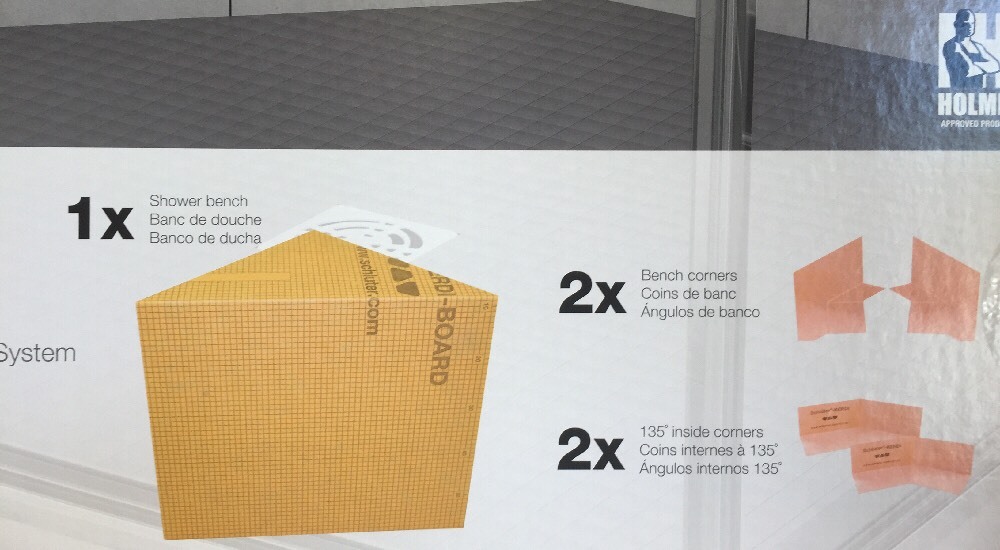 Schluter Kerdi Shower Bench Triangular 16" x 20" NEW