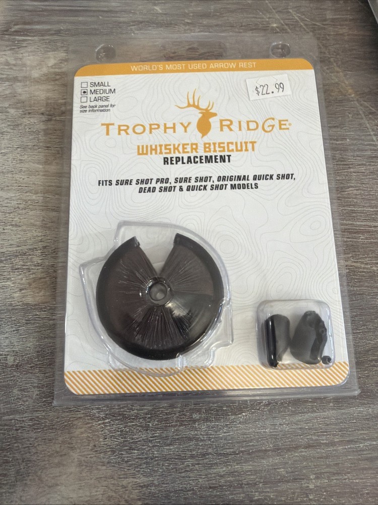Trophy Ridge Whisker Biscuit Medium Replacement Black #12233 ARBM