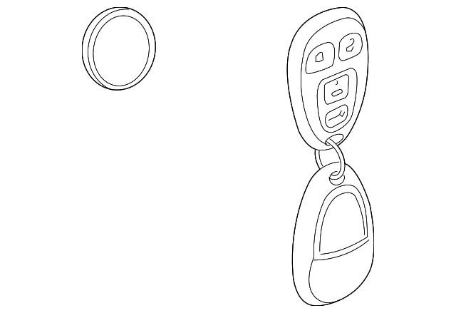 Genuine GM 4 Button Keyless Entry Remote Key Fob 22936098
