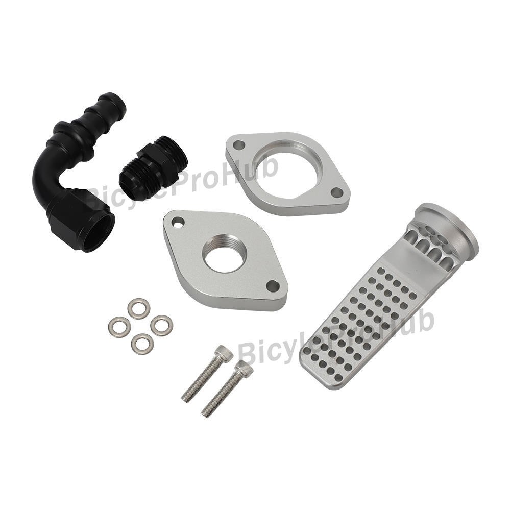 For 2011-23 Ford 6.7L Powerstroke CCV Baffle Internal Catch Can w/ Connector Kit