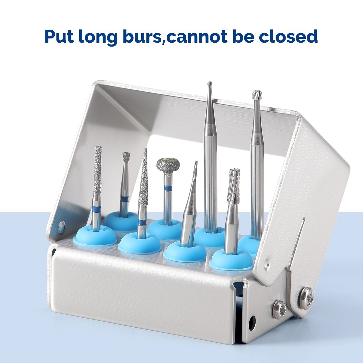 Caja de desinfección de cassette de esterilización de instrumento dental Bur