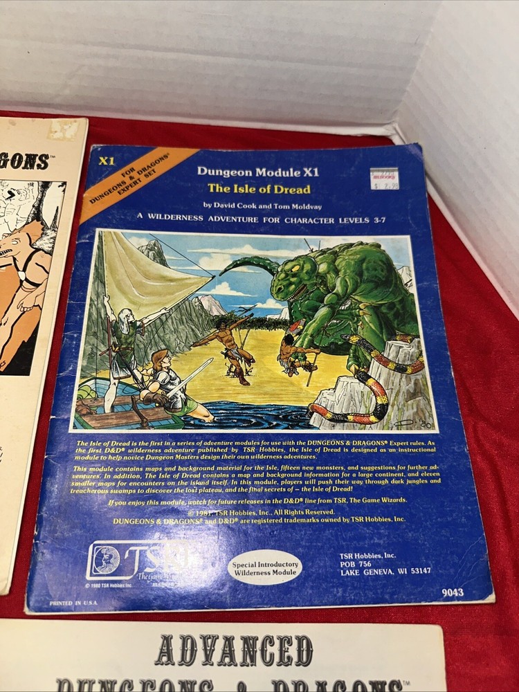 ADVANCED D&D DUNGEON MODULES TSR 1978