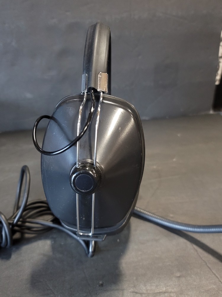 AS IS Clear-Com CC-60 Double Muff Over-Ear Headset with Microphone