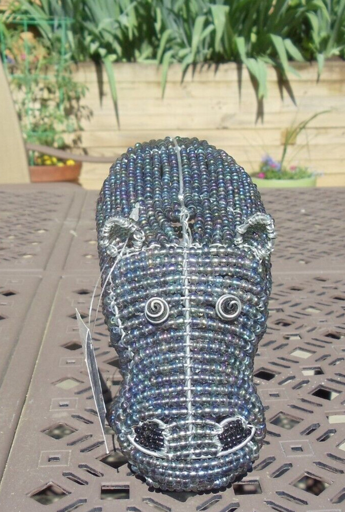 Beaded land: Hippopotamus
