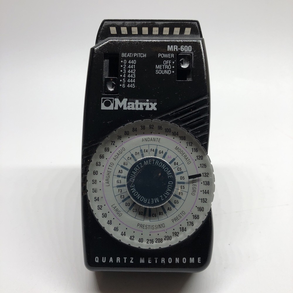 Matrix MR-600 Quartz Metronome w/ LED Pendulum Simulation & Down Beat Accent