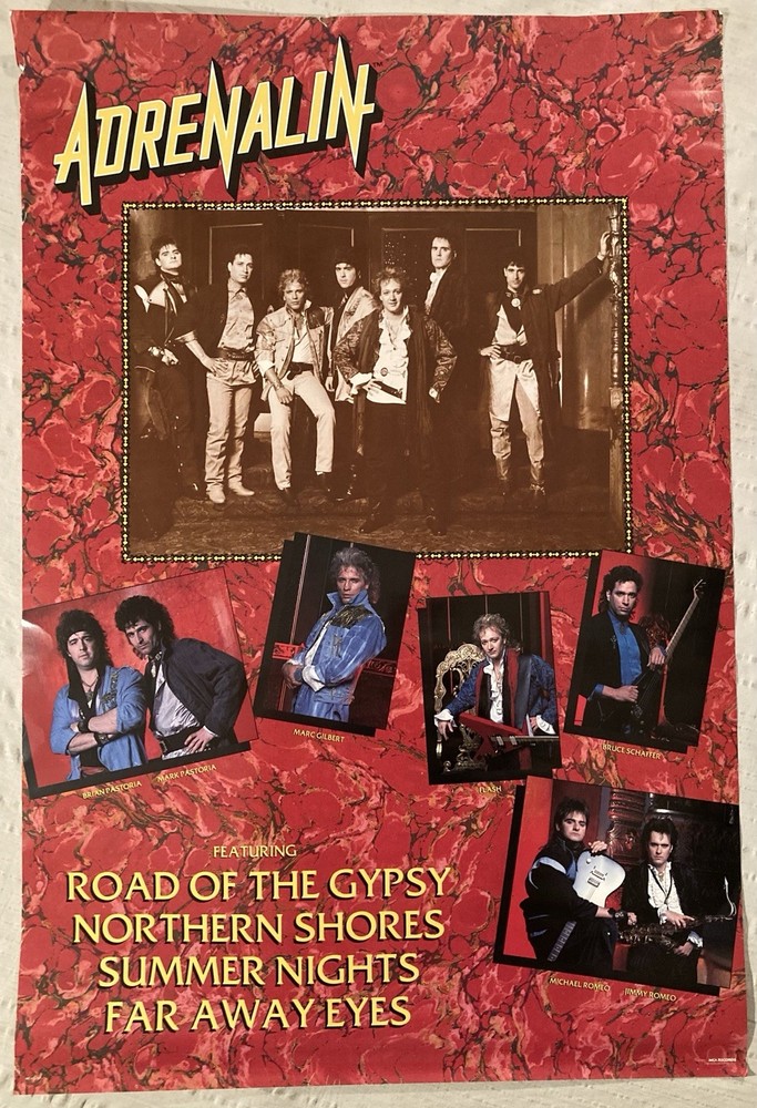 Adrenalin 1986 Promo Poster MCA Records