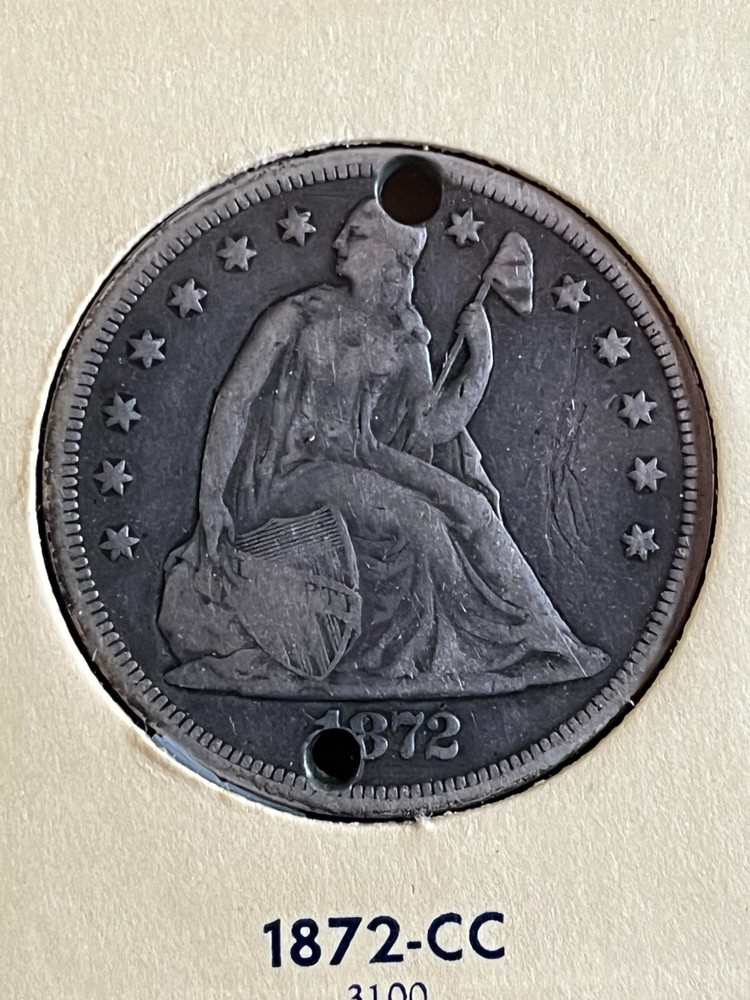 1872-CC Seated Dollar
