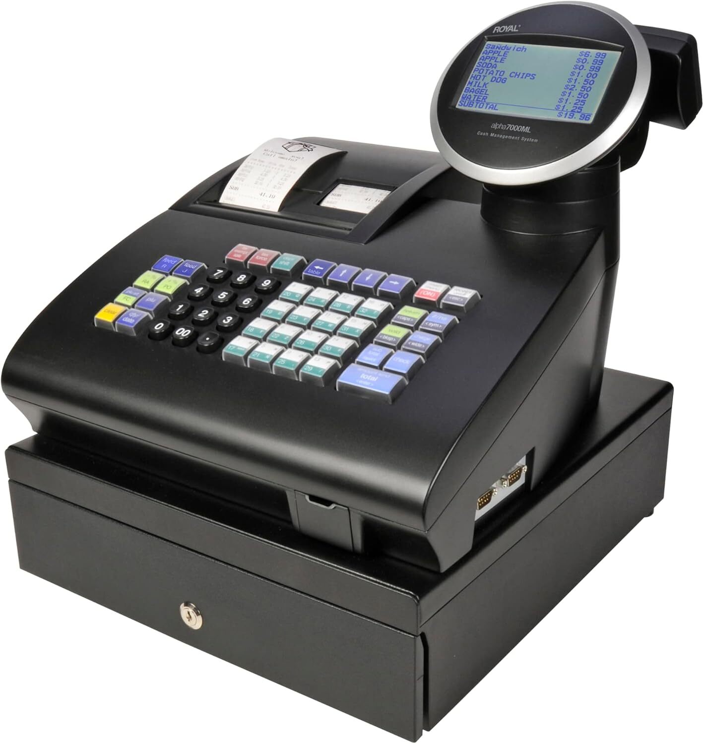 Royal Alpha 7000ml Cash Register,10-line LCD, dual thermal printers,SD card slot
