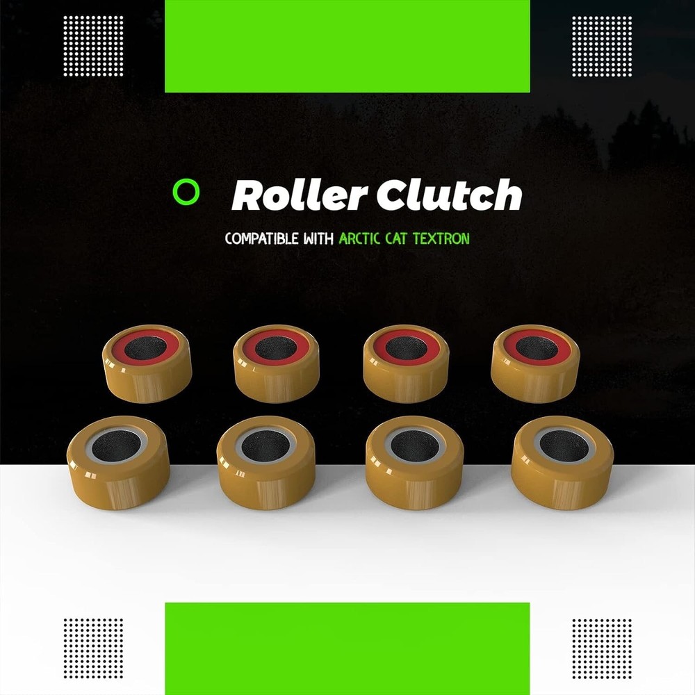 secondary clutch rollers,0823-351,Compatible with Arctic CatTextron (8Pack)