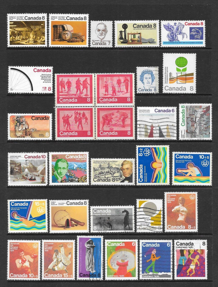 CANADA VARIOUS MINT HINGED & USED ISSUES 1970 - 1978 NICE!
