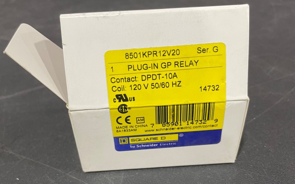 SQUARE D 8501KPR12V20 RELAY