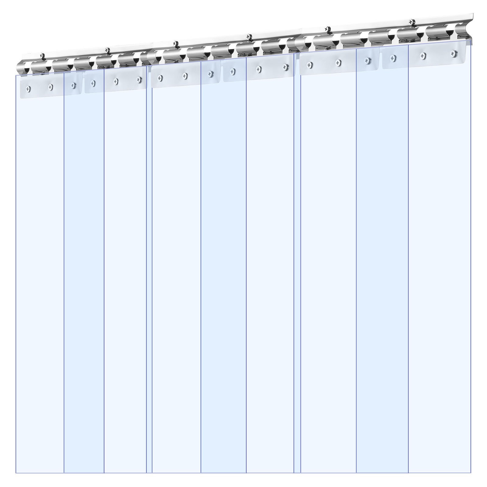 VEVOR 6 PCS PVC Strip Curtain 84 x 36 x 0.08 in Walk in Freezer Curtain