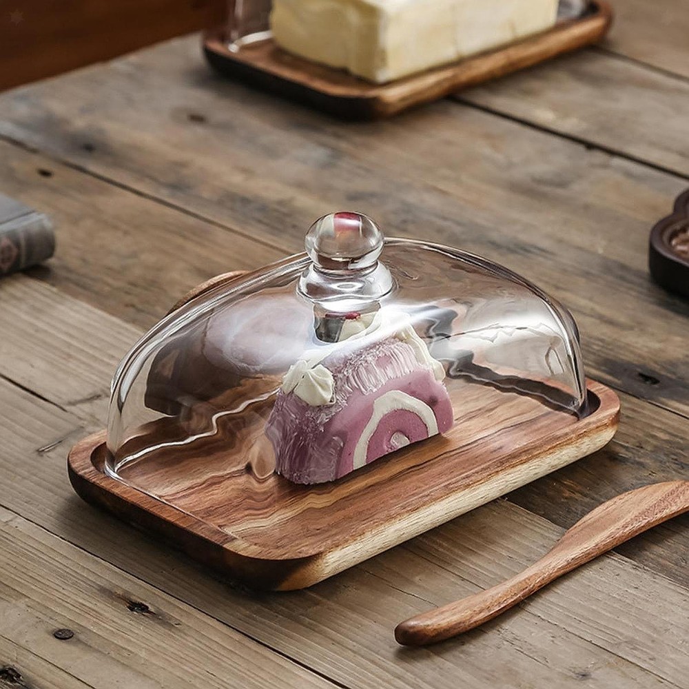 Glass Dessert Dome Cupcake Display Kitchenware Multipurpose Collection Cake
