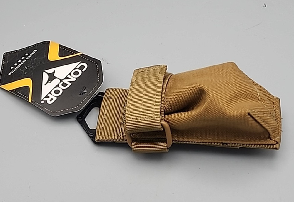 Condor MA48-498 Tactical Flashlight MOLLE Pouch Torch Adjustable Case Brown