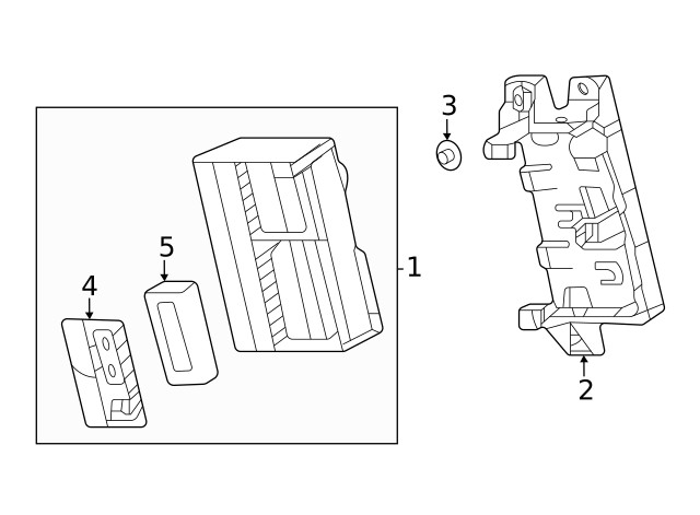 Genuine GM Control Module Bracket 85133349