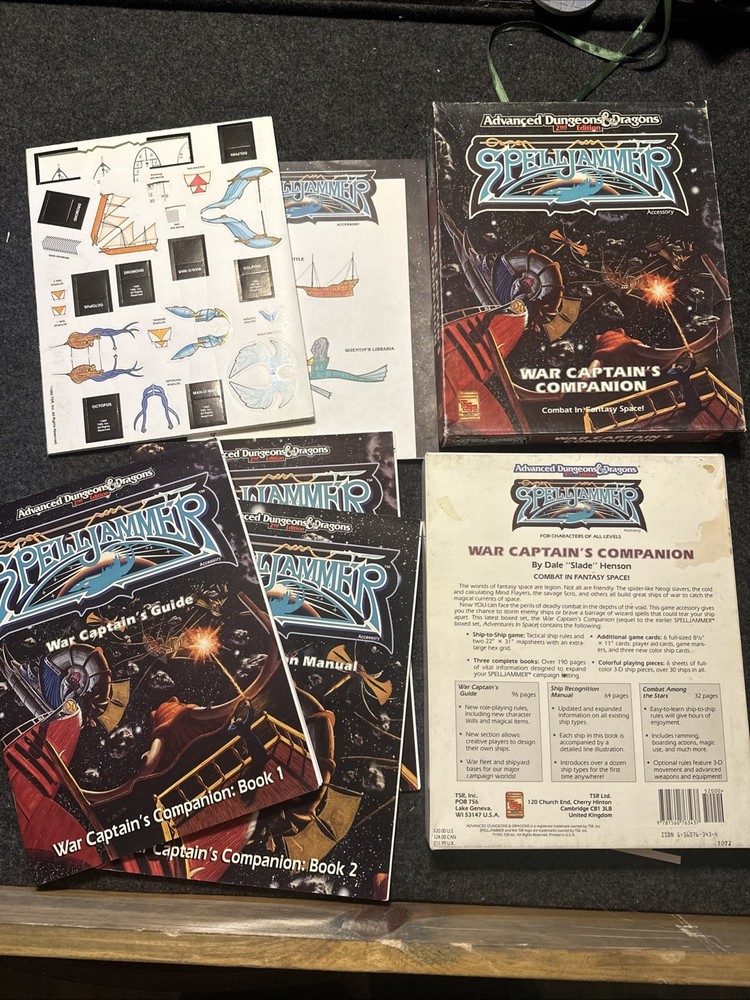 Dungeons And Dragons 2e Spelljammer Boxes Lot