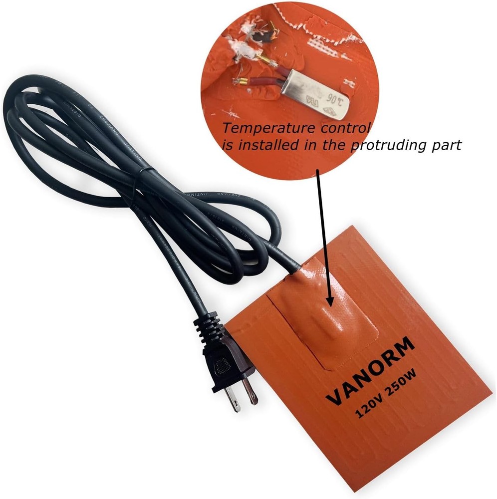 Silicone Heating Pad for Car Battery, Engine Block, and Oil Heating