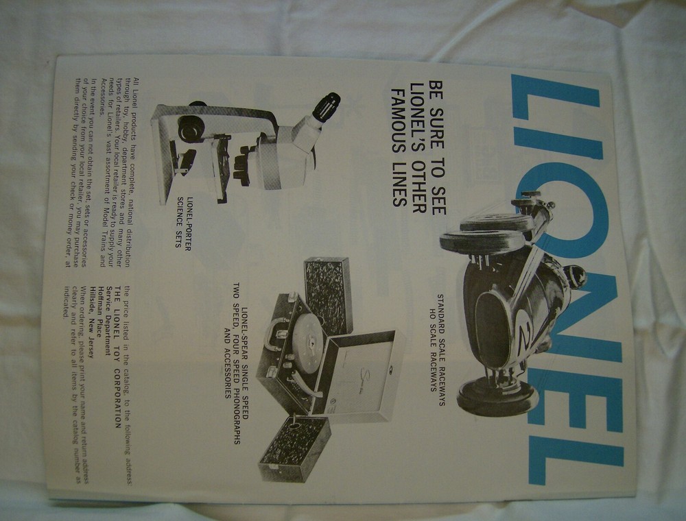 Lionel 1964 Catalog. NOS.