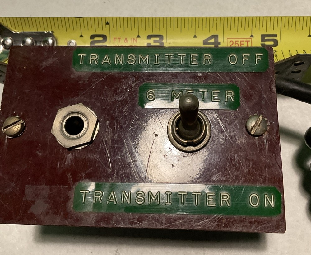 Vintage/ Antique Transmitter Switch ( Off & On )