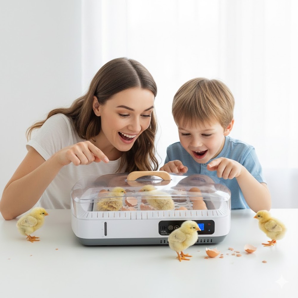 35 Egg Incubator Automatic Egg Turner Poultry Hatcher Digi Temp Humidity Control