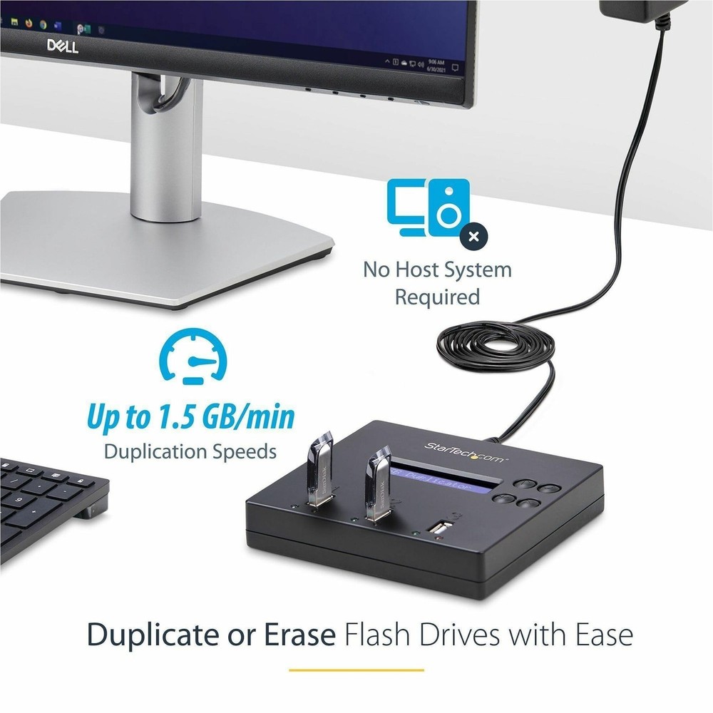 StarTech 1:2 Standalone USB 2.0 Flash Drive Duplicator and Eraser