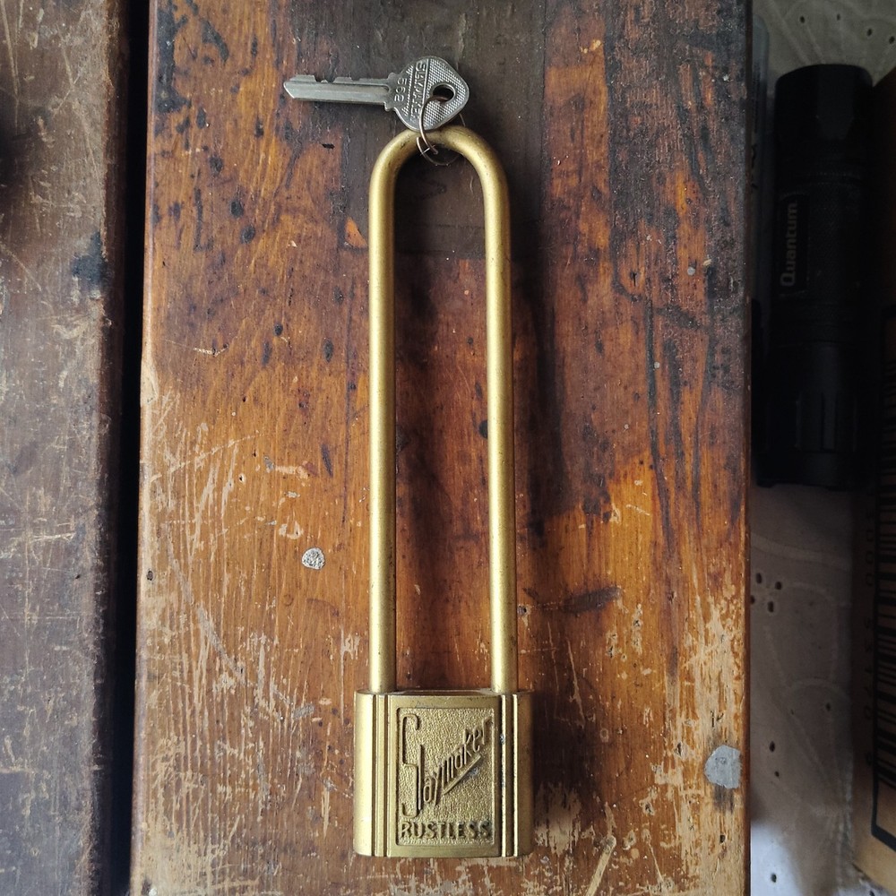 Antique Padlocks Vintage Slaymaker Rustproof Key Fits