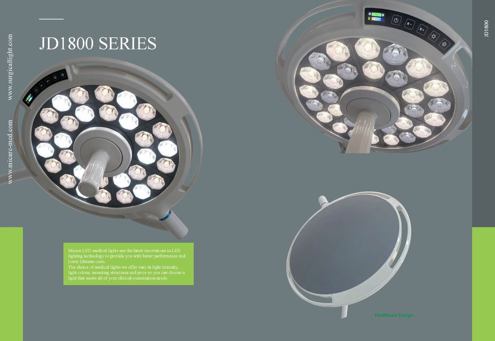 Surgical lamp JD1800 double ceiling light