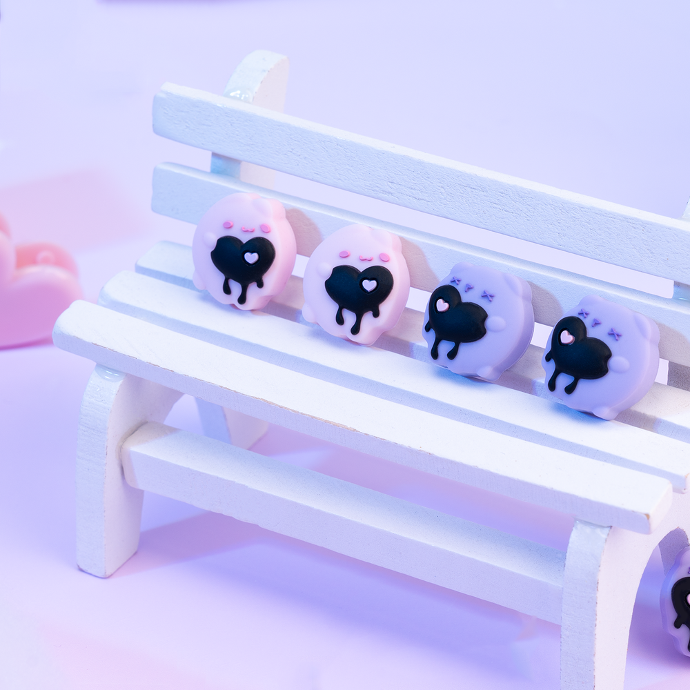 GeekShare Case for Nintendo Switch/OLED HardShell Silicone Joycon Cherry Pop