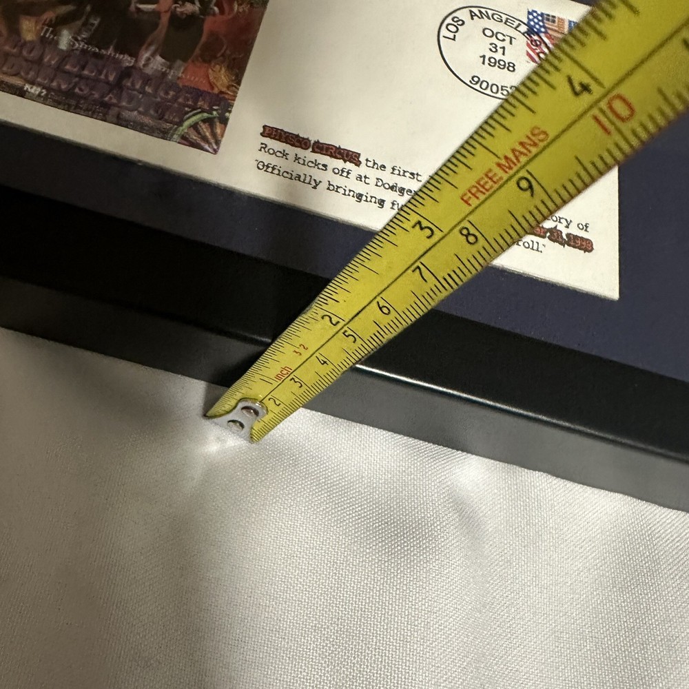 KISS Vintage Collage with Ticket Halloween Circus Dodgers Stadium 1998Certified