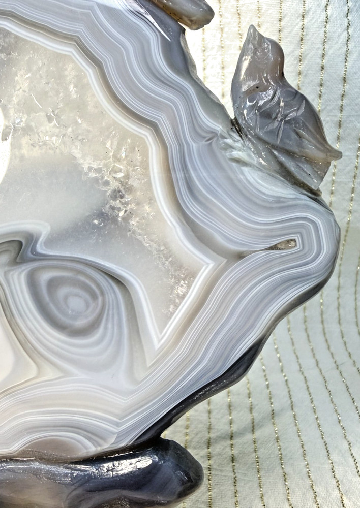 Blue Lace Bird Carving Slab